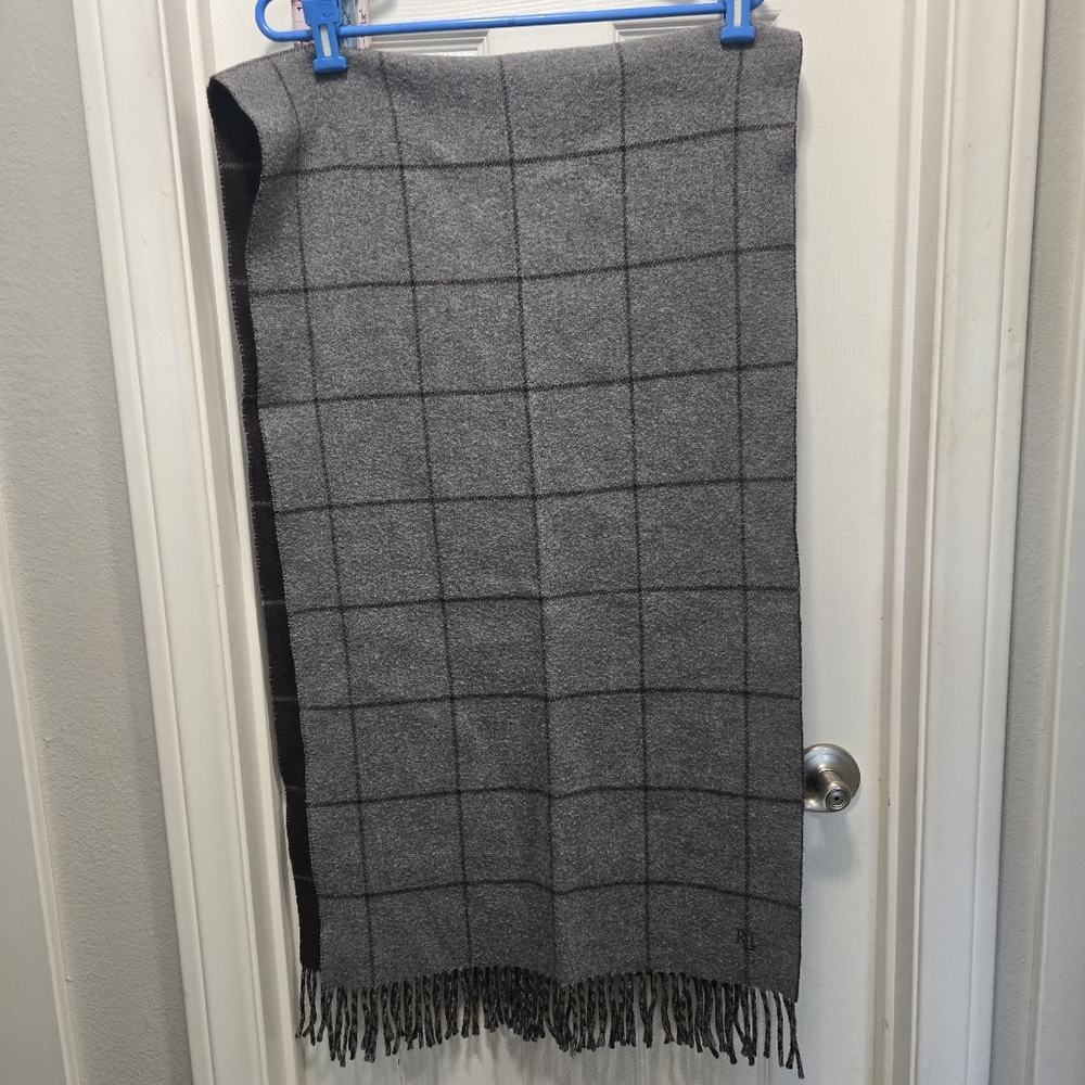 Lauren RL Lambswool Wrap/scarf 19x68